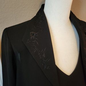 Virgo Black Dress w/Jacket Size 6